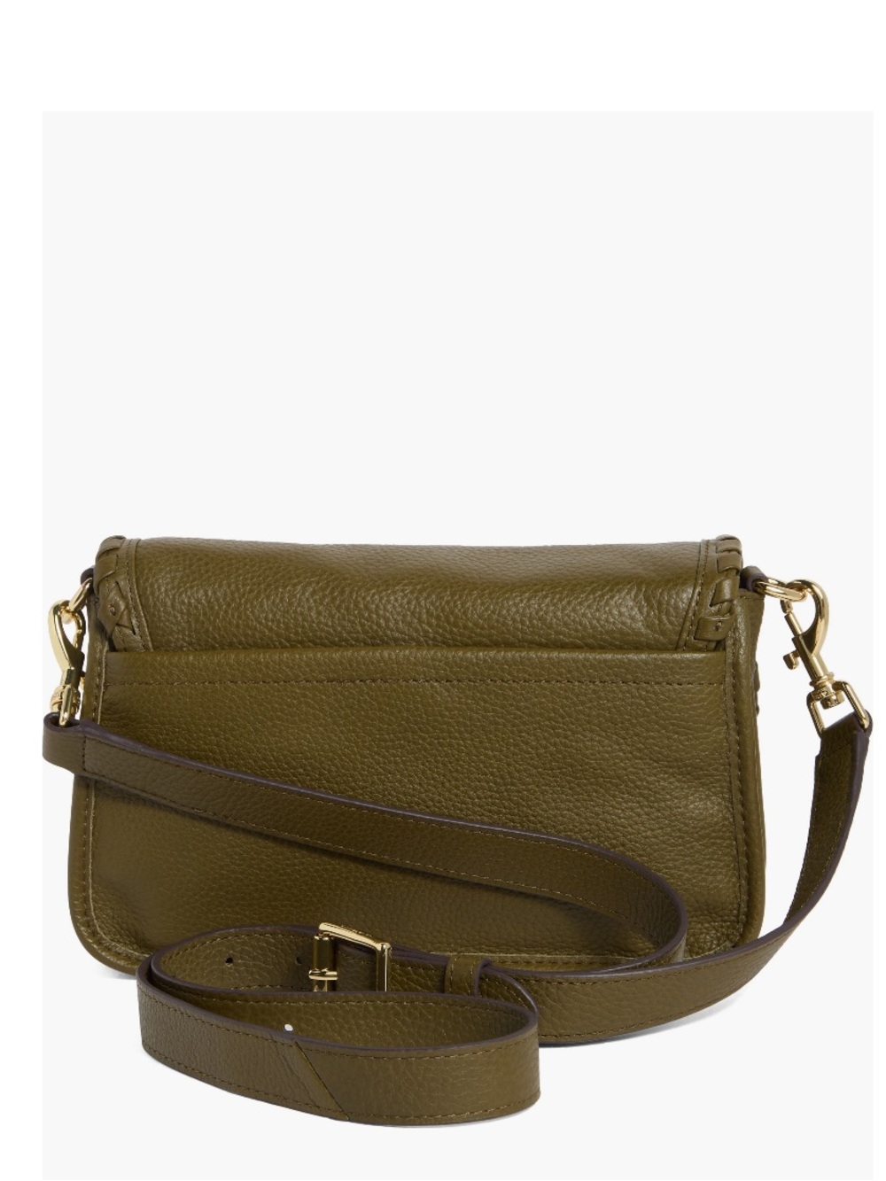 Aimee Kestenberg Talia Crossbody Leather Bag, Green (Kelp), Designer Chic, NEW - Picture 3 of 6